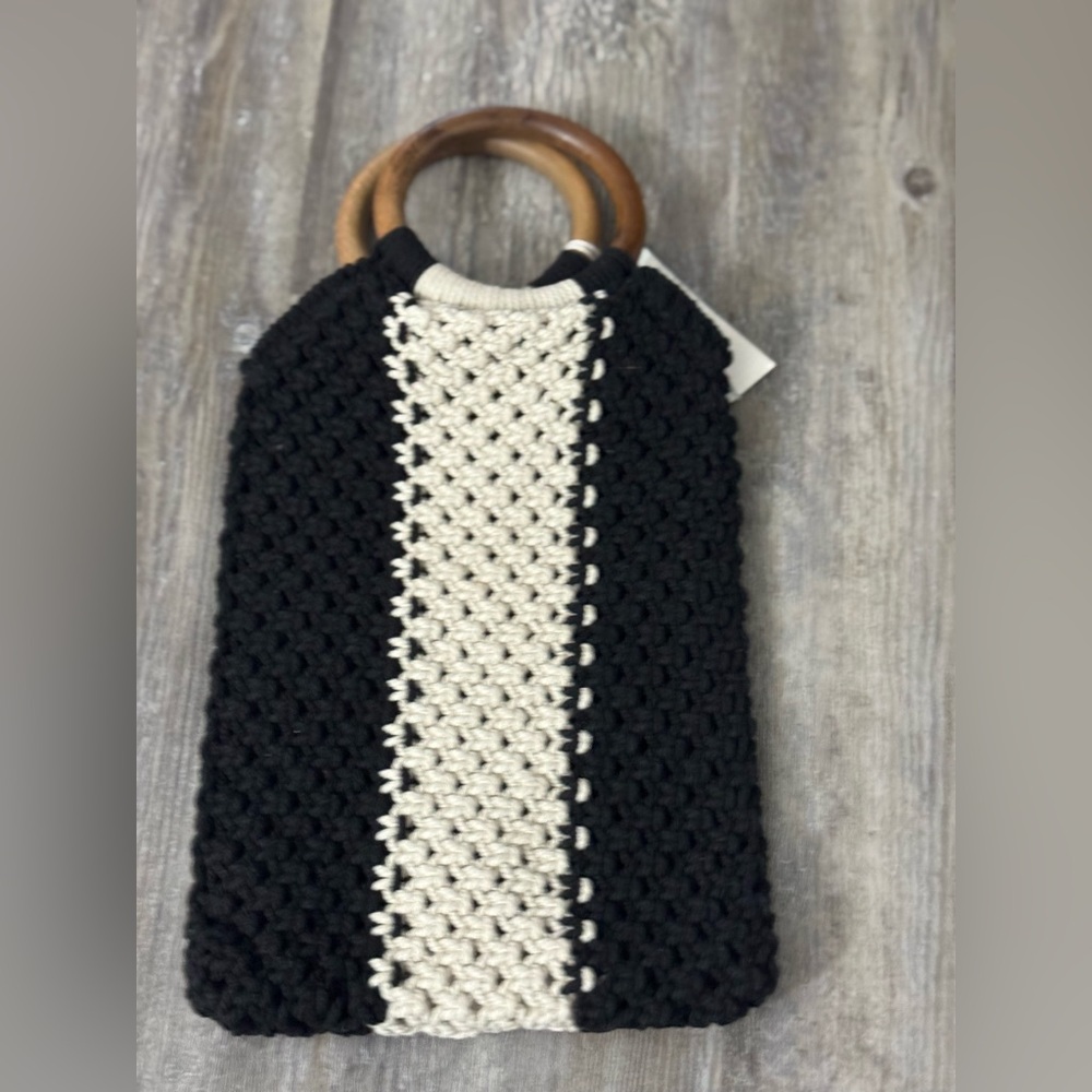 Laude the label Black and Cream Handbag